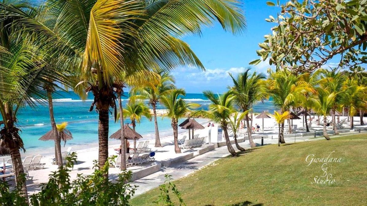 Vue Exclusive Mer Et Volcan, Village Vacances Avec Plage Et Piscine, Les Gwadastudios Sainte-Anne  Exterior photo